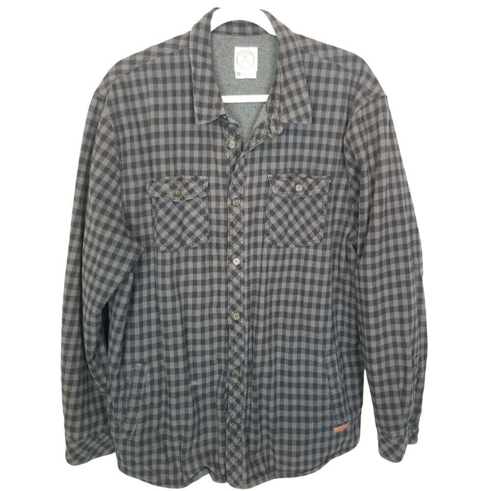 Voyager Mens Flannel Shirt Size XXL Gorpcore Checker Utility Workwear Casual